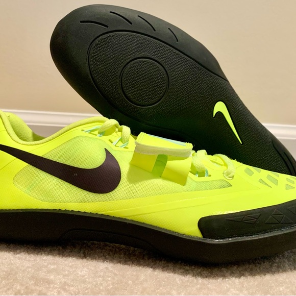 Nike Zoom SD 4 Track & Field Throwing Shoes Volt Black DR9935-700 Various sizes - Picture 7 of 9